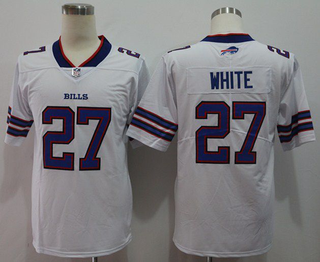 Men Buffalo Bills 27 White White Vapor Untouchable Limited 2020 Player NFL Jersey